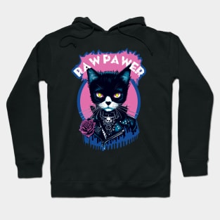 Raw Pawer | Punk Cat Hoodie